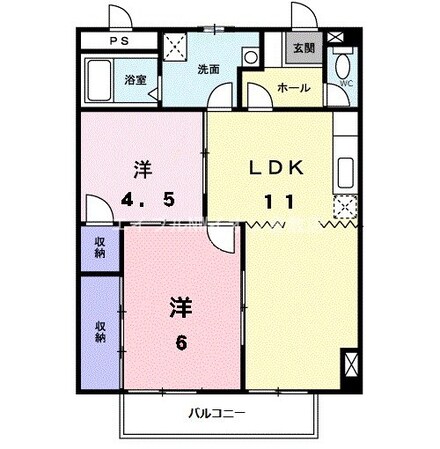 スーパーブライフ中島の物件間取画像